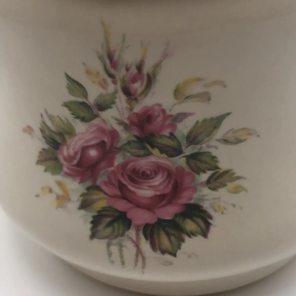 VTG Hand Painted by VB Athena California USA  Cup/ Mug Floral 50’s